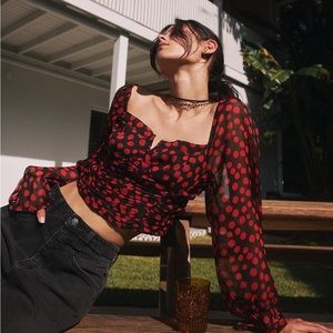 NWOT Free People Parker Top size small